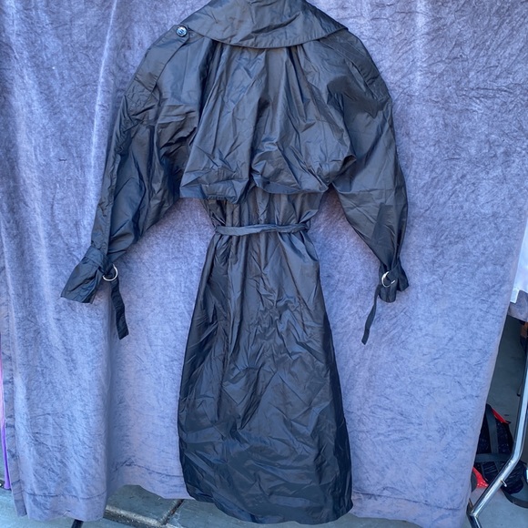 Vintage Aqua Sheen by Exylin Raincoat   Unisex 🌵Medium - Picture 2 of 6